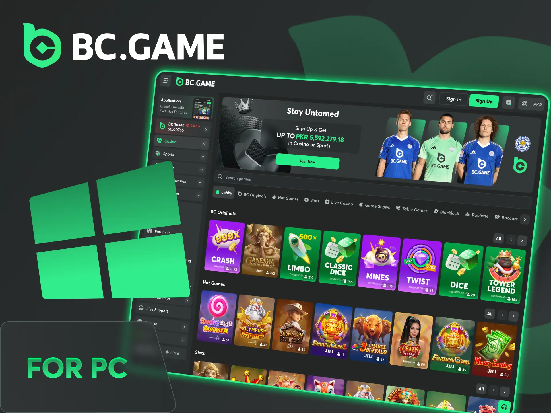 Play BC Game desktop version without installing any app.