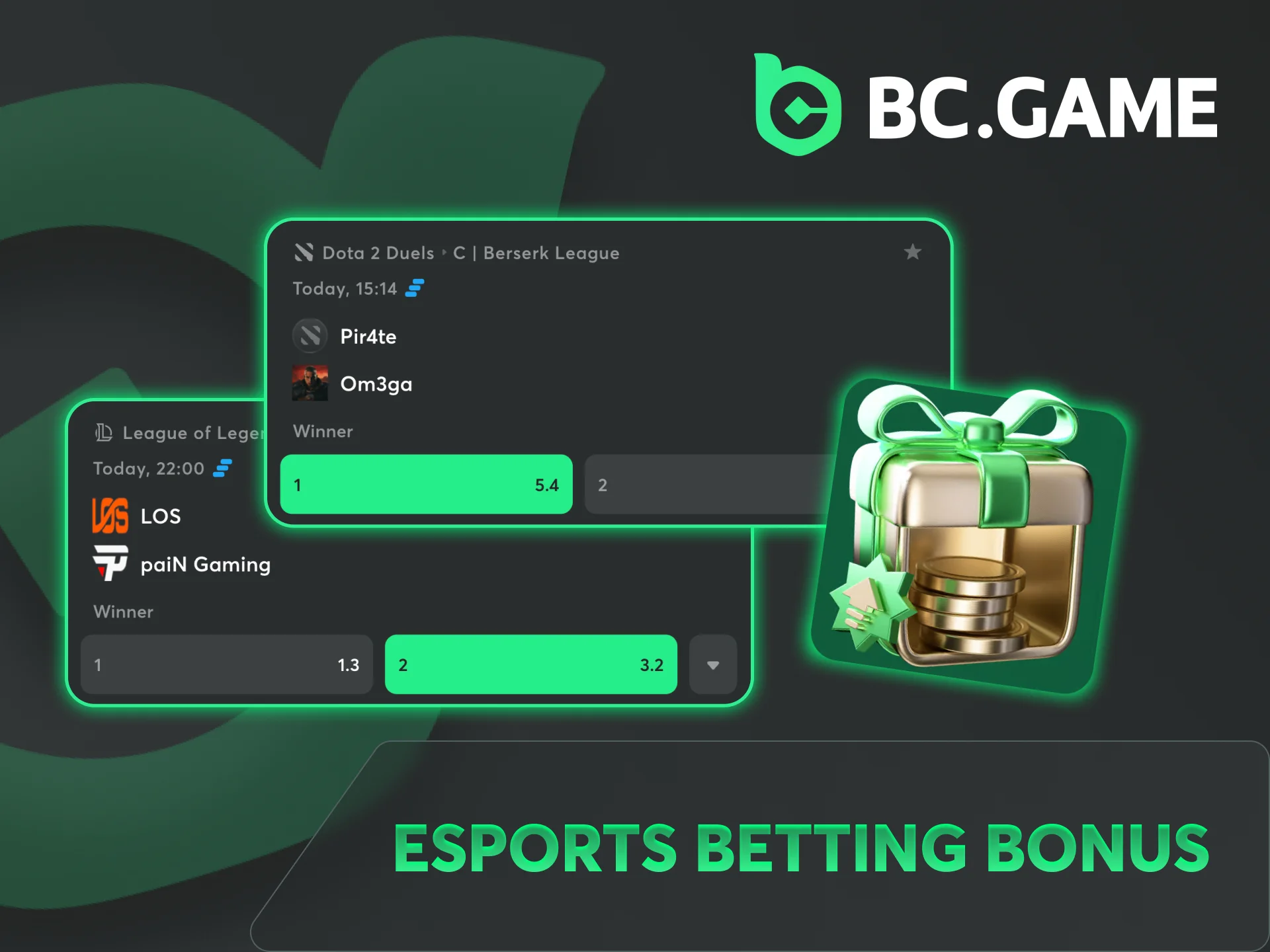 Start betting on eSport and get exclusive rewards from BC Game.
