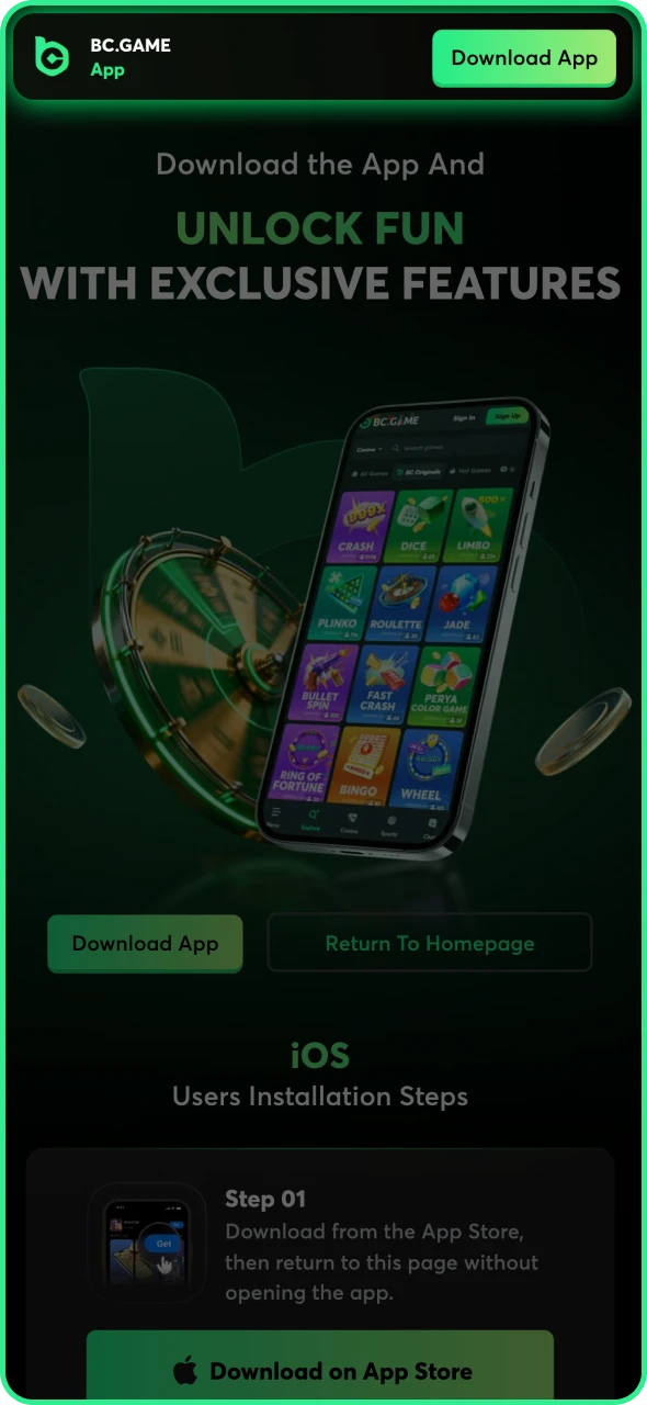 Select the type of BC Game to download to your device.