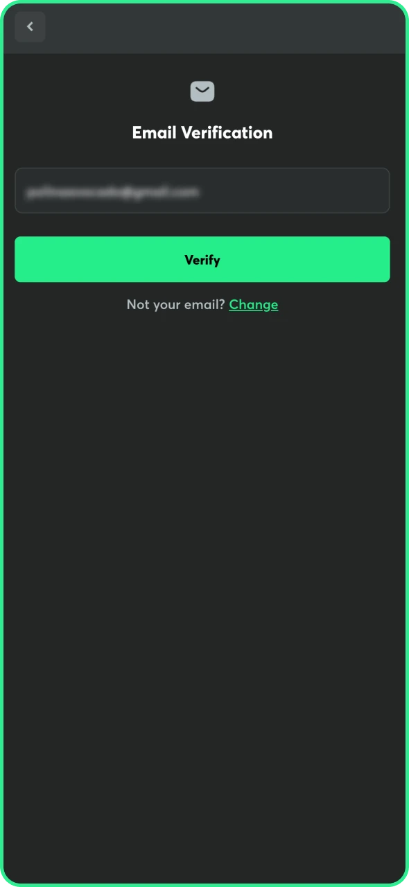 Verify your email to complete BC Game registration process.