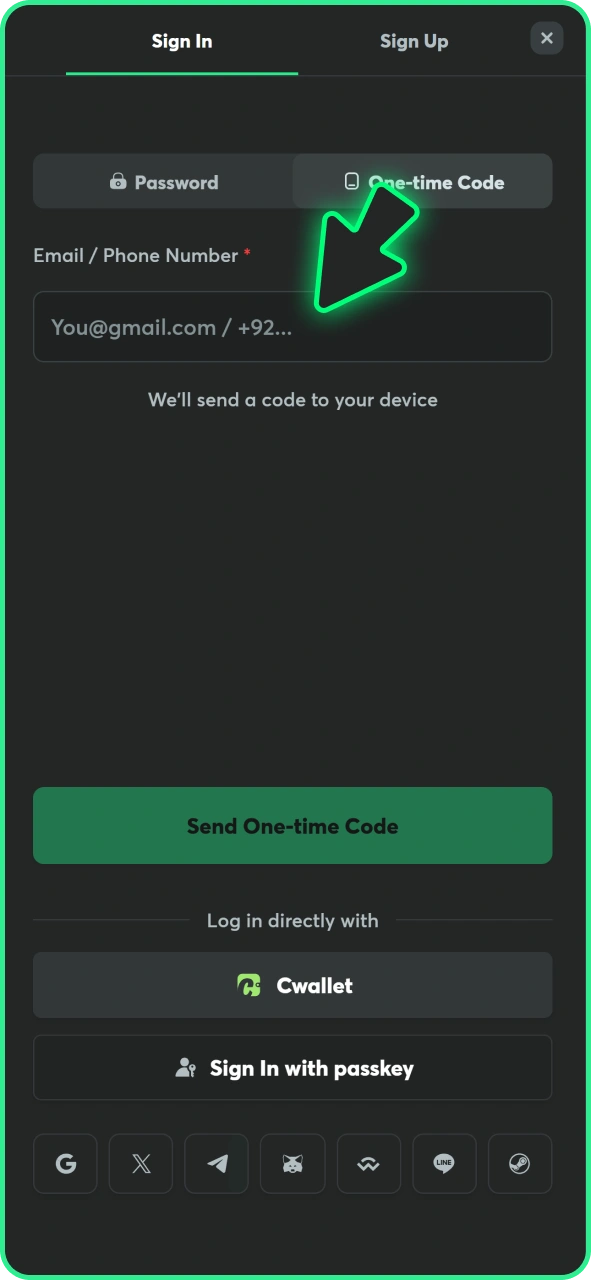 Enter your account before getting BC Game iOS PWA app.