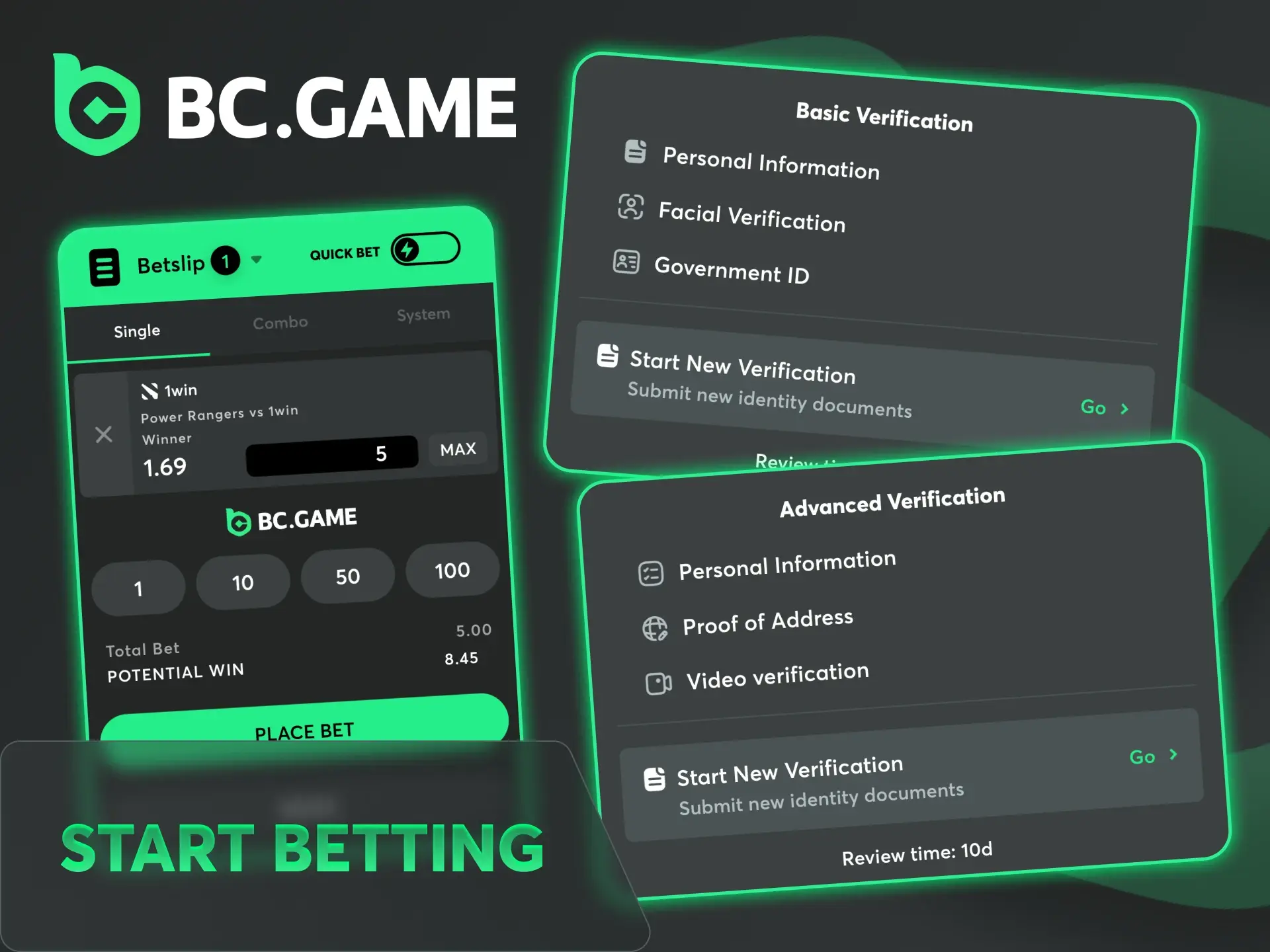 Follow the guide to place your first bet on BC Game Dota2.