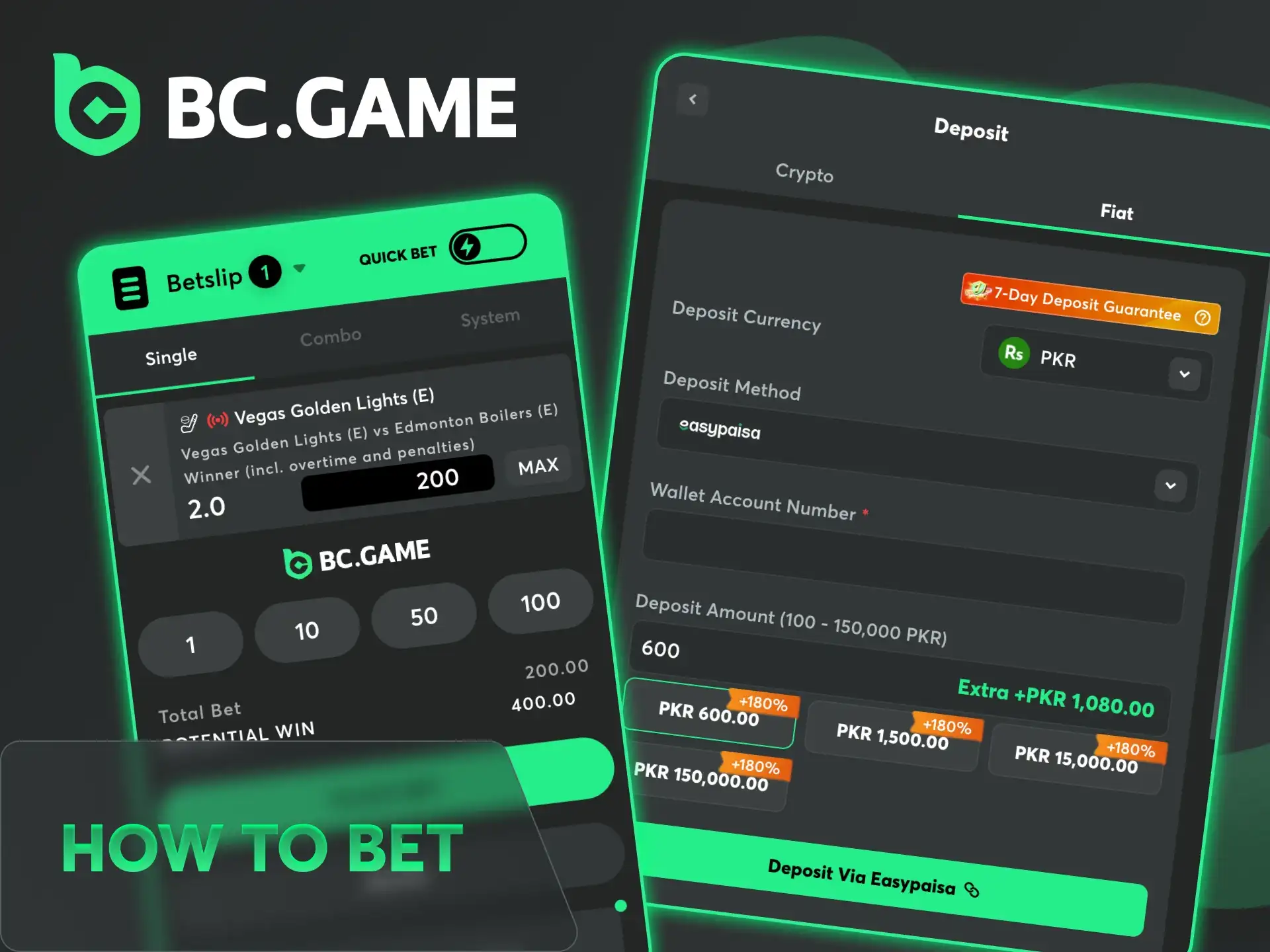 Learn how to place your first bet on hockey at BC Game.