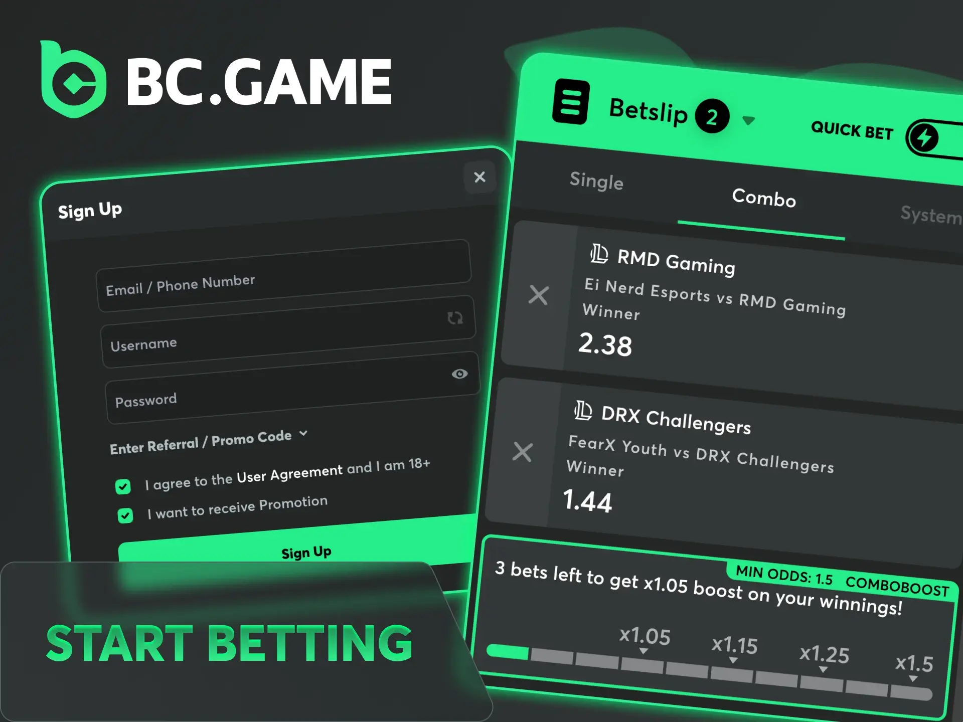 Use this guide to start betting on League of Legends at BC Game.