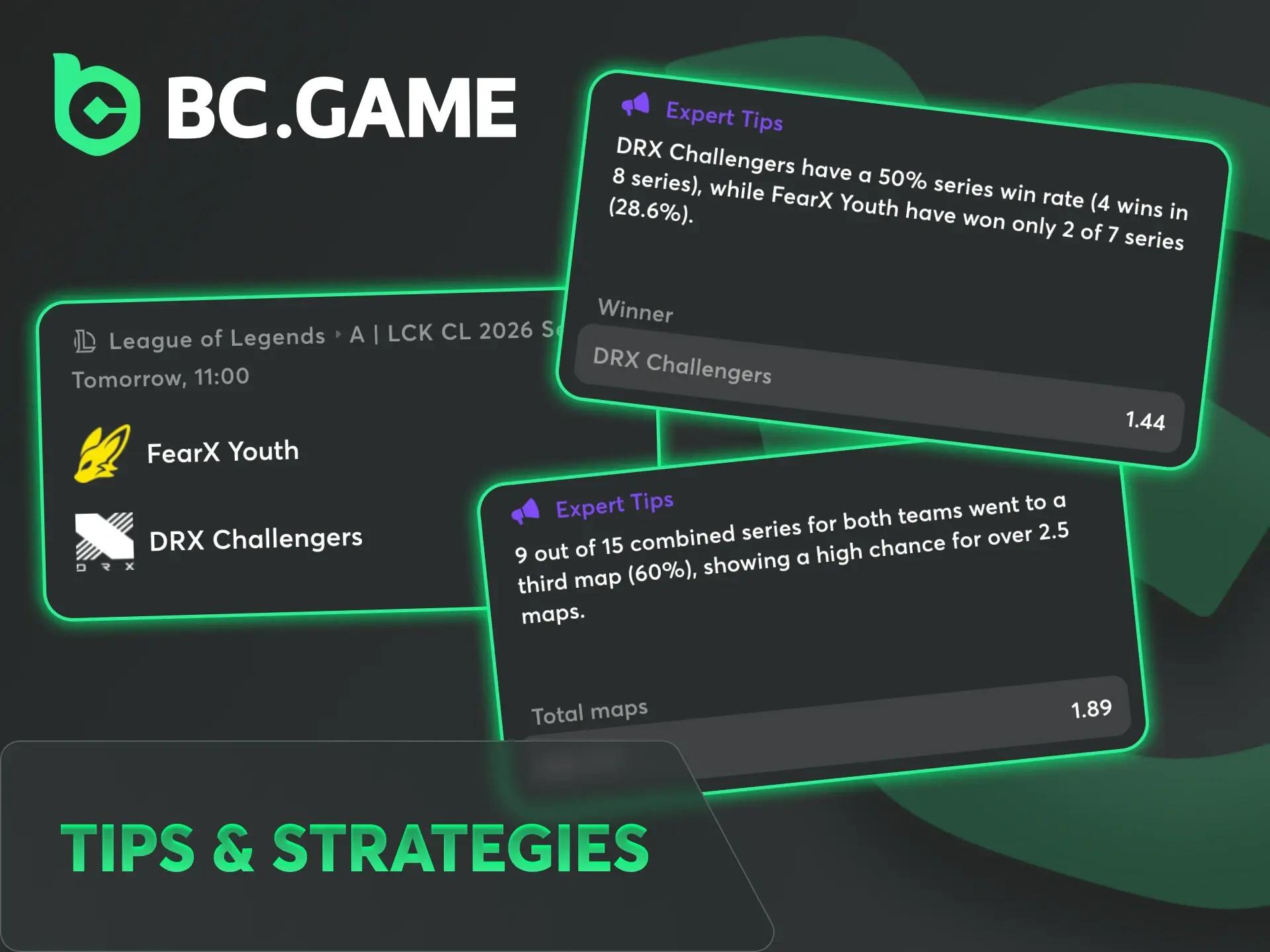 Using some BC Game tips may increase your League of Legends winnings.