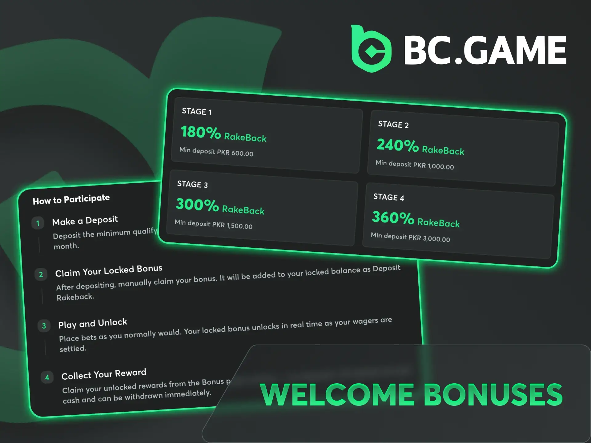 BC Game platform offers you welcome bonuses for StarCraft betting.
