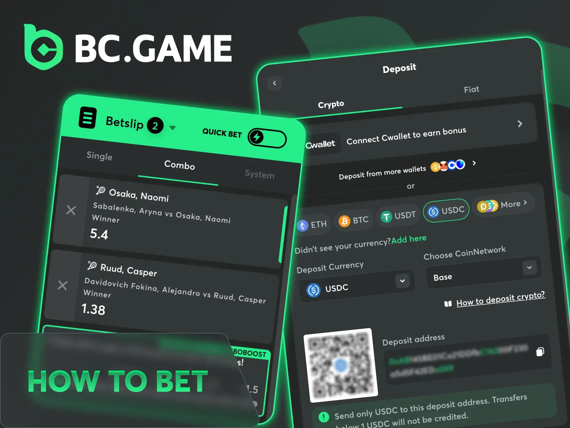 These simple steps can help you to start BC Game tennis betting.